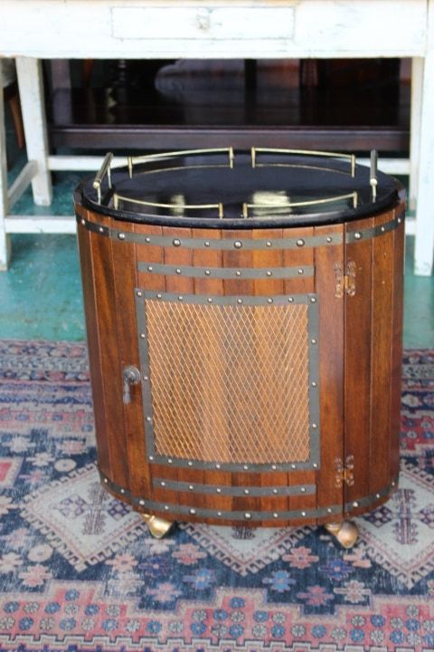 アンティーク ビンテージ 電話台 FAX台 キャビネット チェスト G