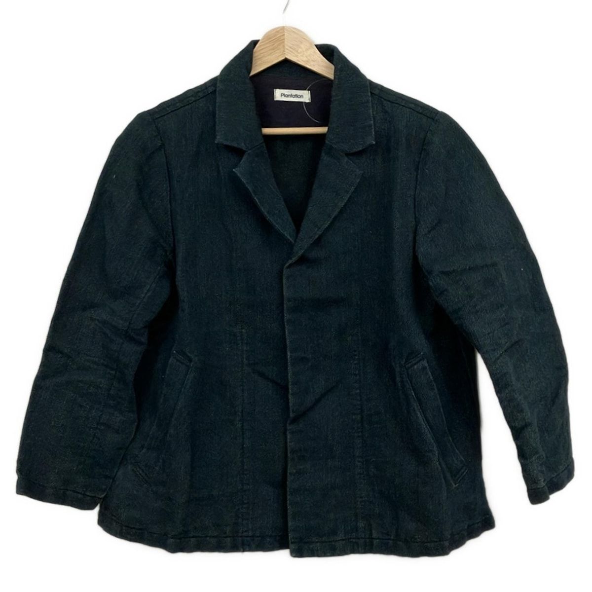 Plantation プランテーション ジャケット サイズM レディース - ダークネイビー 七分袖 オールシーズン
