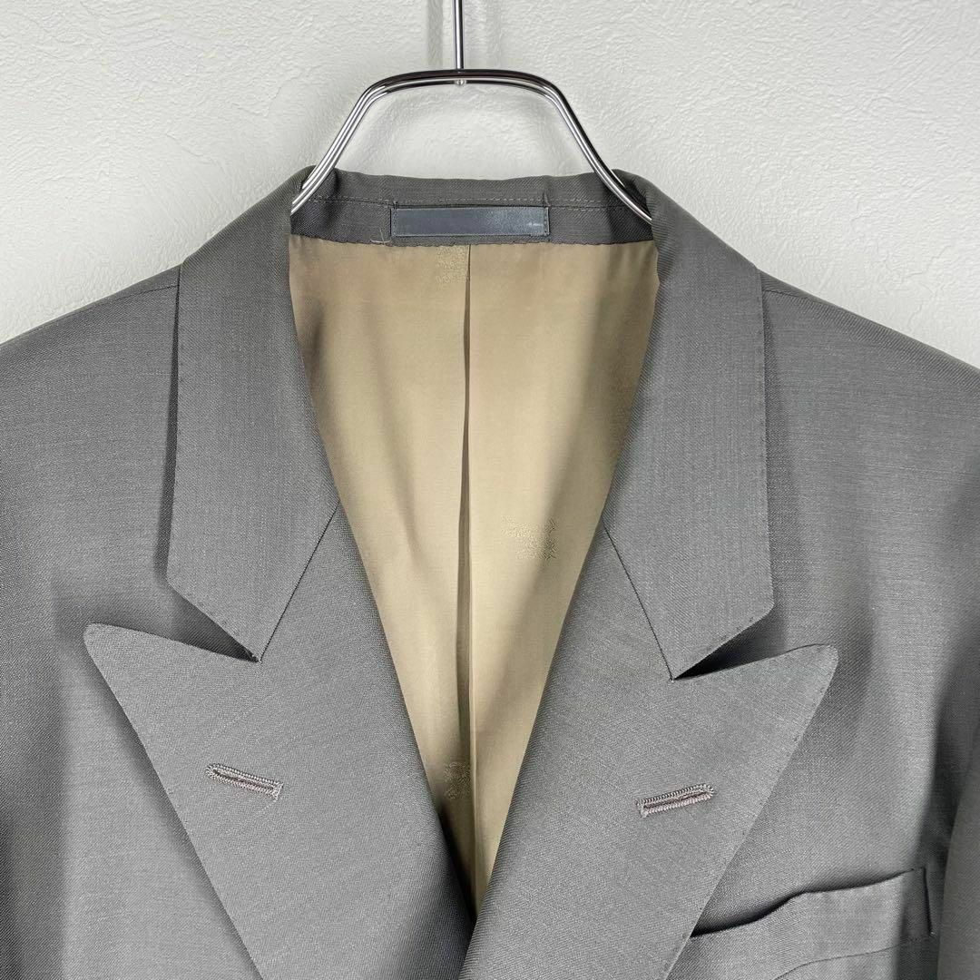 Burberrys グレー ダブルブレストジャケット バーバリー 金ボタン オールドバーバリー バーバリーズ ダブルブレストジャケット