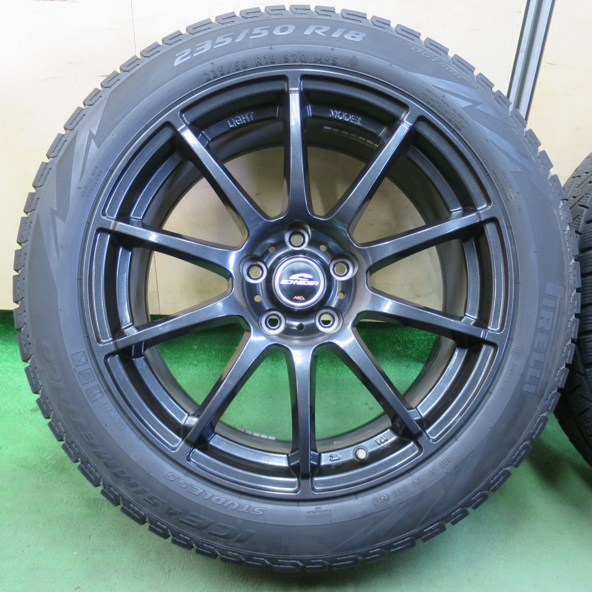 4本価格 スタッドレス 235 50 R 18 ピレリ アイスアシンメトリコ MiD シュナイダー 18インチ PCD 114 3 5 H 5110809イス