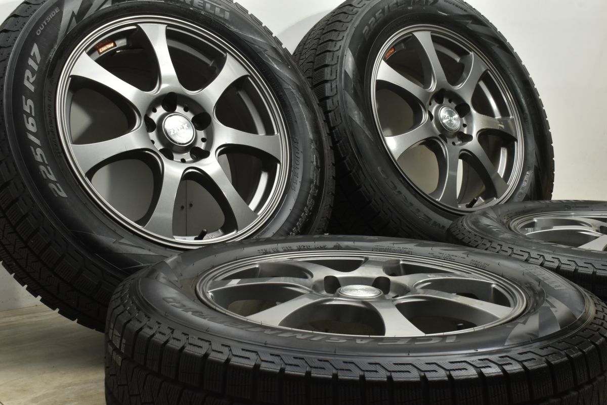 交換用に ZACK 17 in 7 J 45 PCD 114 3 ピレリ アイスアシンメトリコ 225 65 R エクストレイル CX 5 8 レガシィアウトバック 可