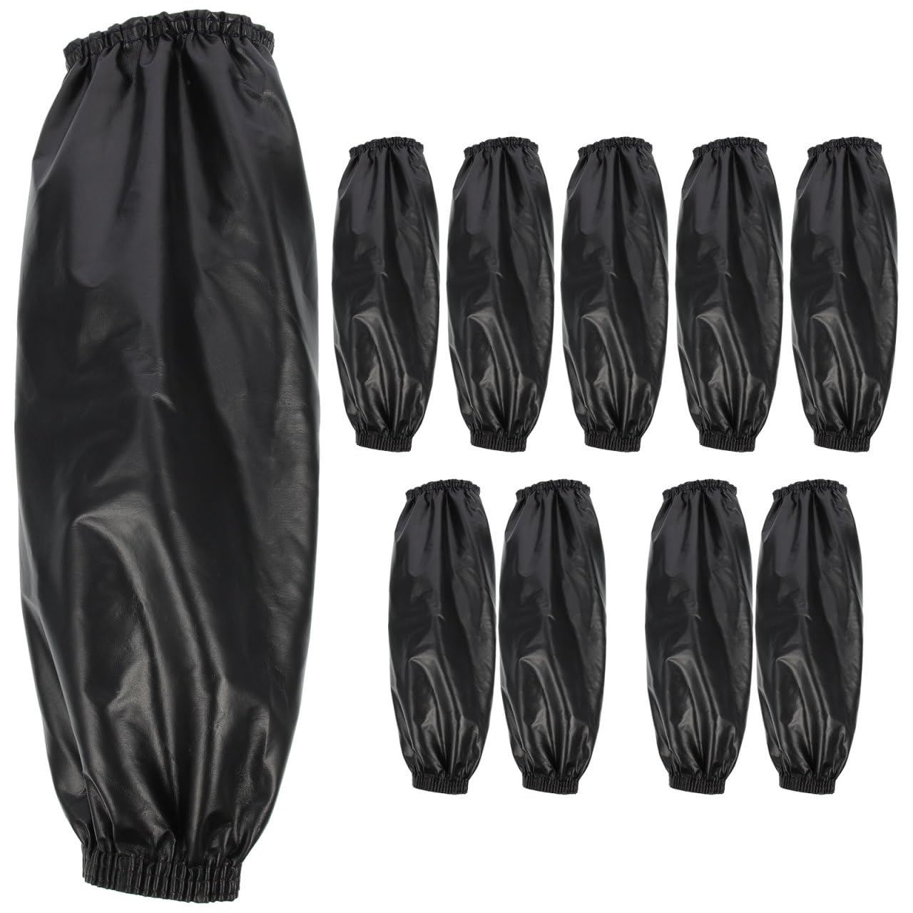 フィヨルドチェア 黒レザーリクライニングアームチェアとオットマン