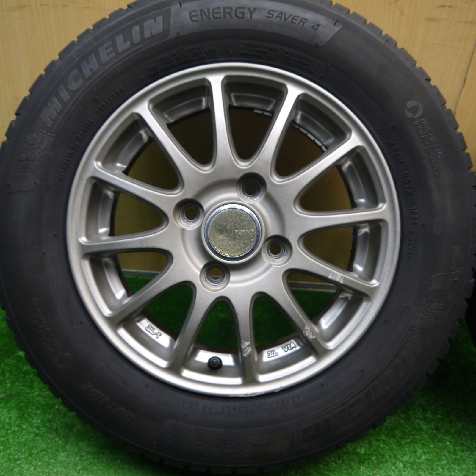 4本価格 23年 145 80 R 13 ミシュラン エナジーセイバー4 ECO FORME エコフォルム 13インチ PCD 100 4 H ノ