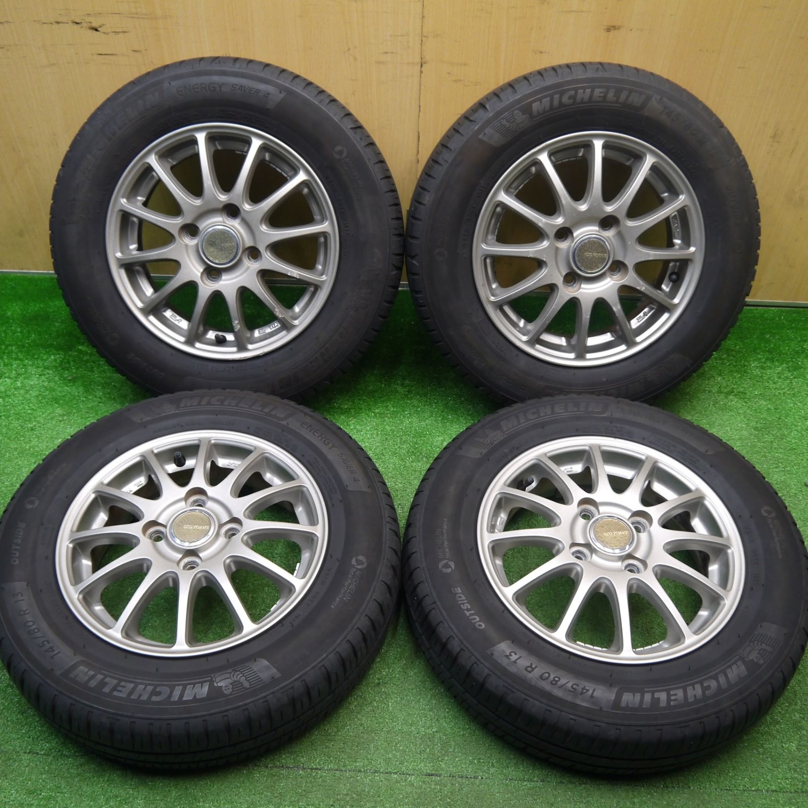 4本価格 23年 145 80 R 13 ミシュラン エナジーセイバー4 ECO FORME エコフォルム 13インチ PCD 100 4 H ノ
