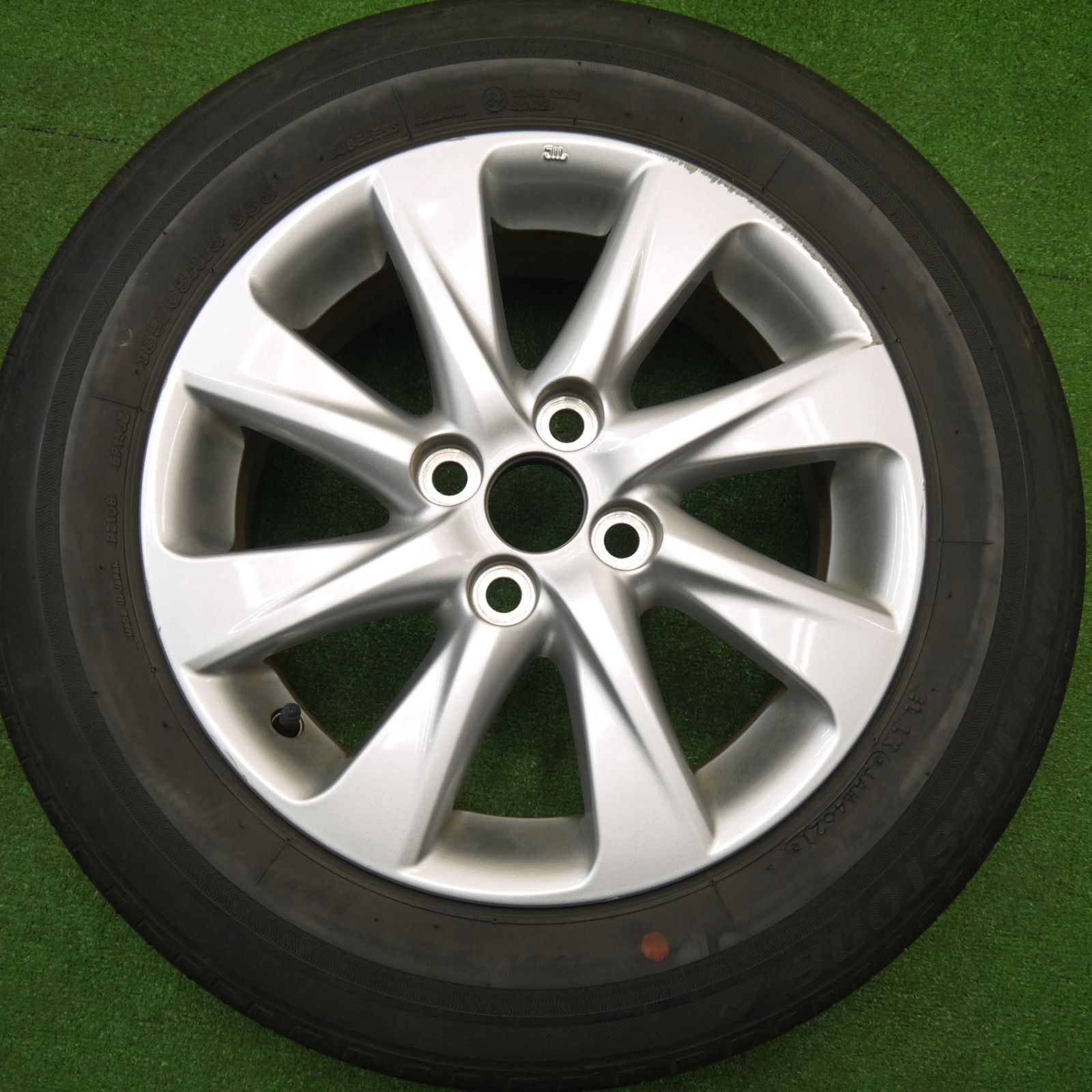  キレイ 21年 トヨタ アクア 185 65 R 15 ブリヂストン エコピア EP 150 15インチ PCD 100 4 H ノ 15インチ タイヤ ホイールセット