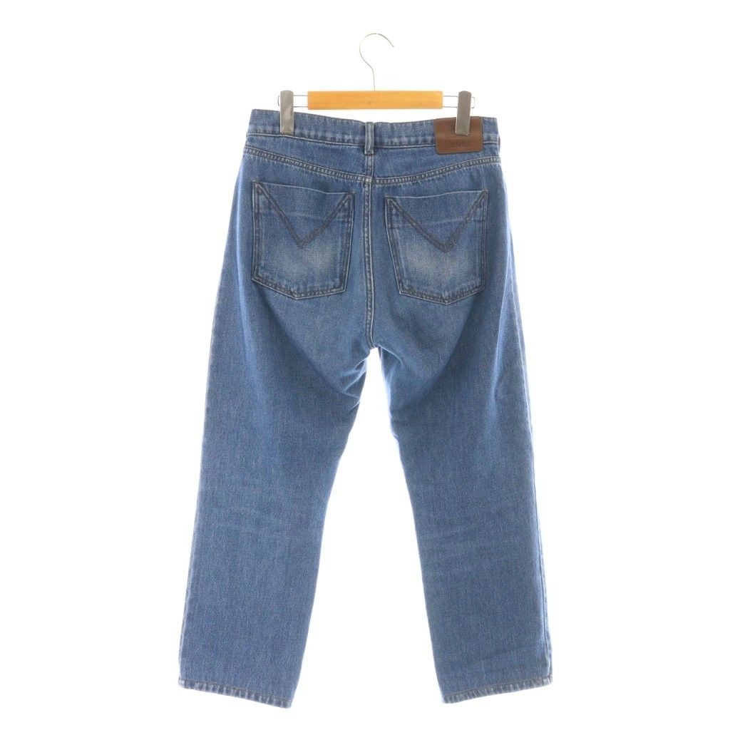 マックスマーラ MAX MARA 近年モデル 白タグ デニムパンツ ジーンズ ストレート 40 ブルー CX OS