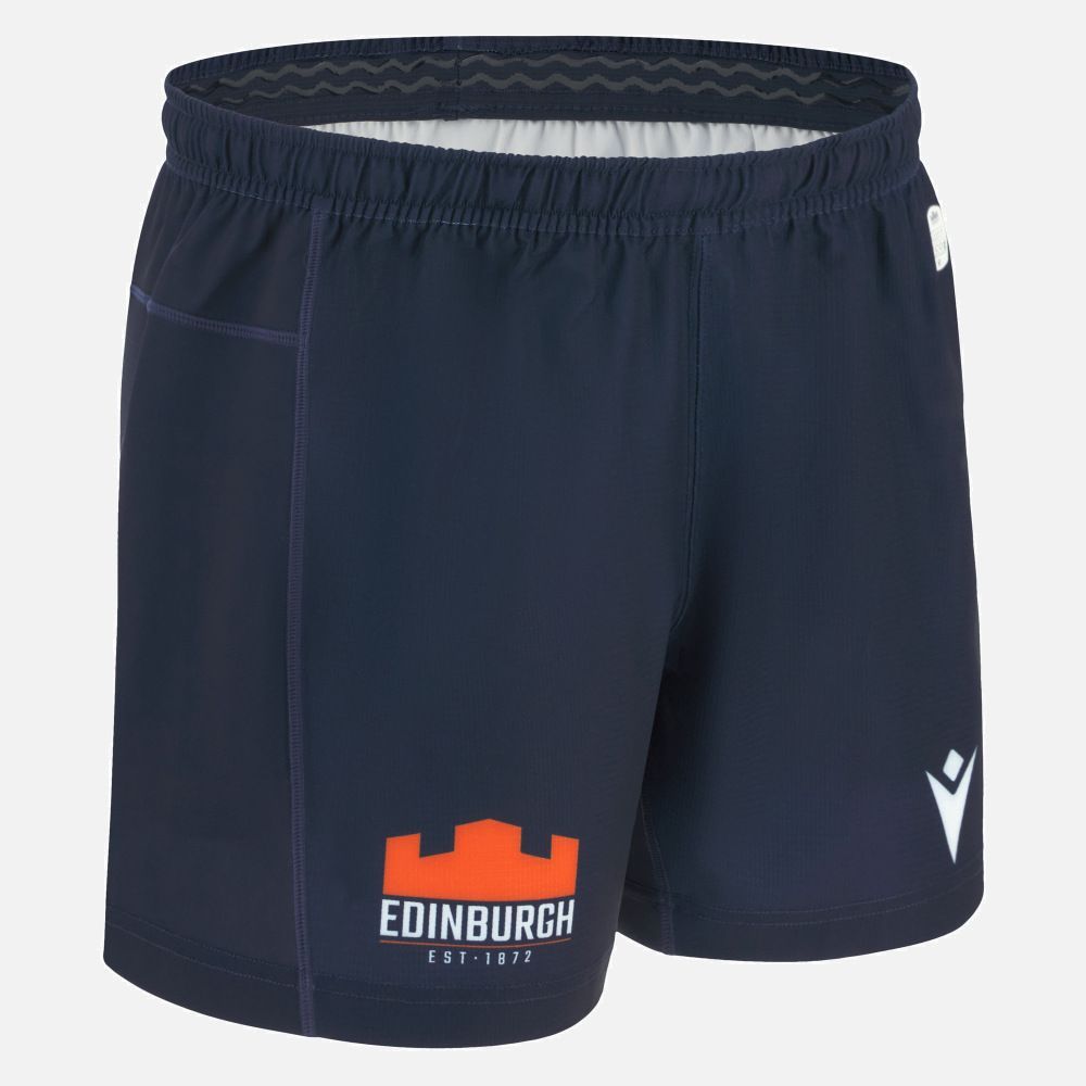 マクロン ラグビー エディンバラ 2025 2026 ホーム ユーロ マッチ ショートパンツ 紺 ネイビー 公式モデル 日本未発売