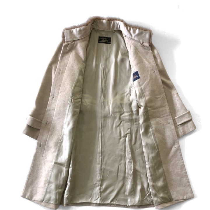 Leilian レリアン ミンクファーコート コロンボ ピュアカシミア ロング