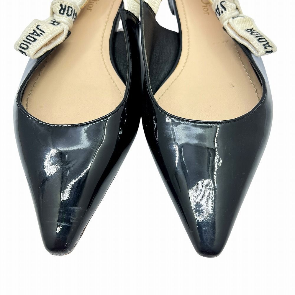 エナメルレザー ローヒール