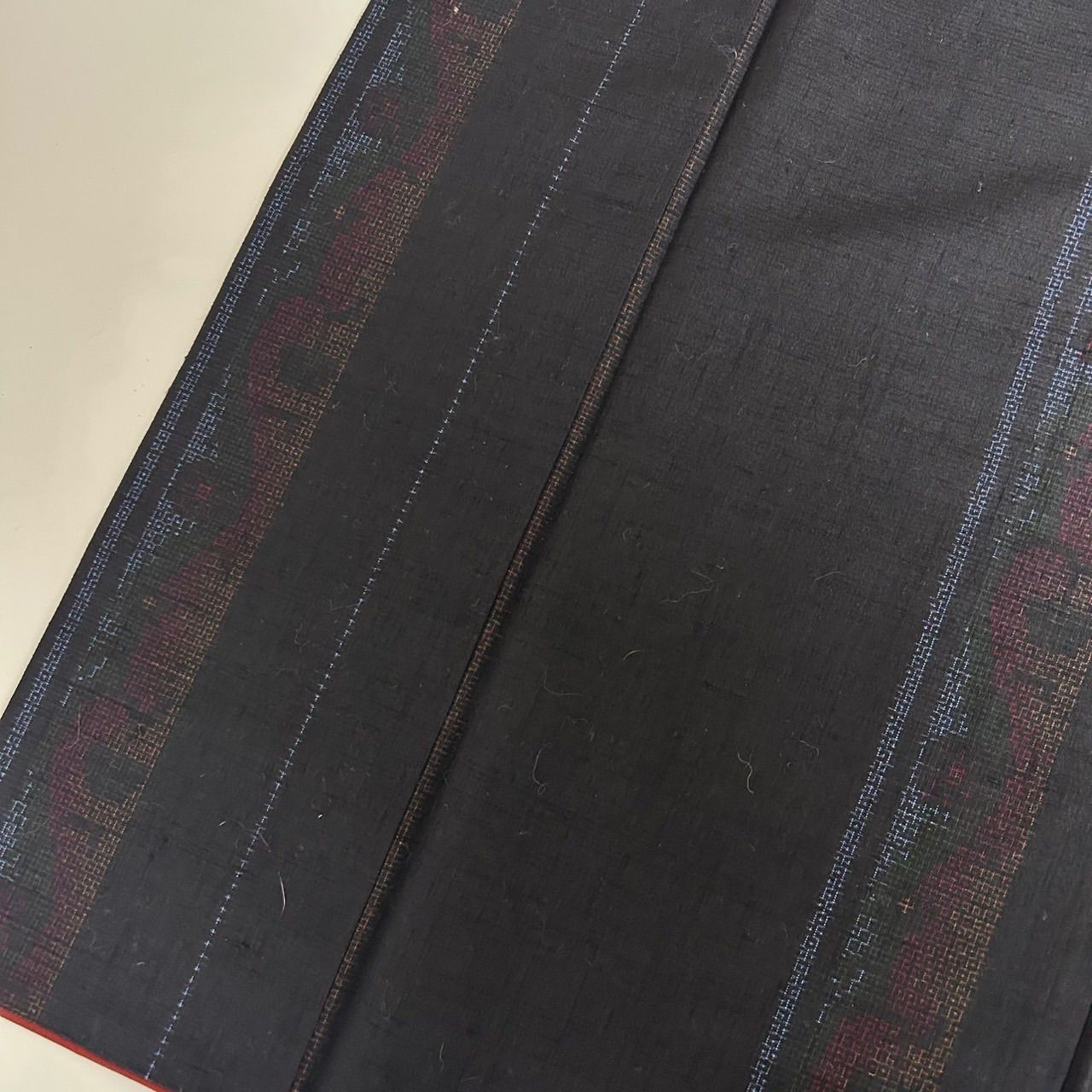 本場結城紬 石下 縞に素敵な絣柄 真綿 正絹 着物 MK-1136 - メルカリ