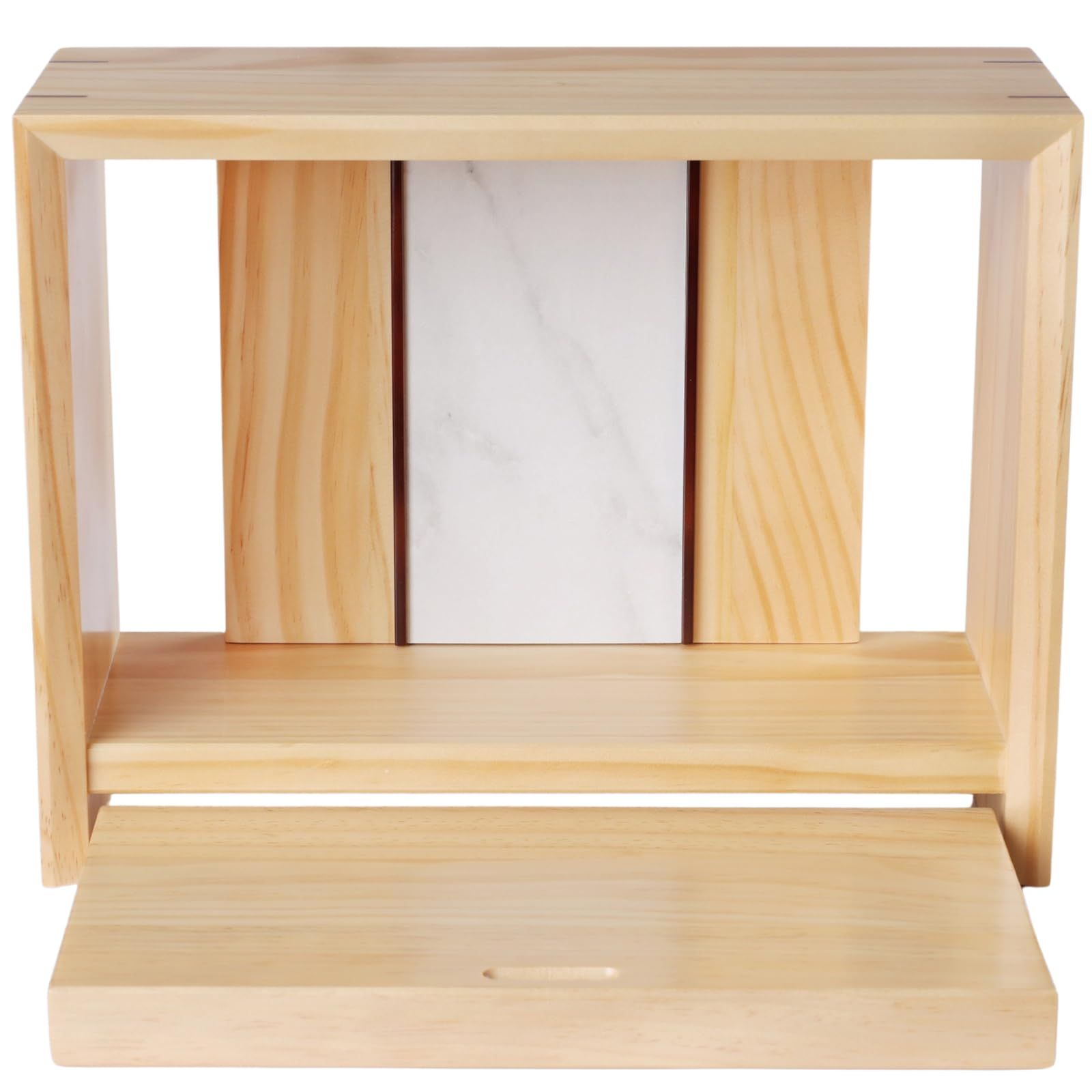 ミニ仏壇 オープン型 天然木使用 モダン 手元供養 コンパクト 家具調仏壇 ベージュ