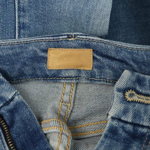  マザー mother THE ROLLER デニム パンツ フ ストレッチ 26 ブルー MY OS デニム ジーンズ パンツ
