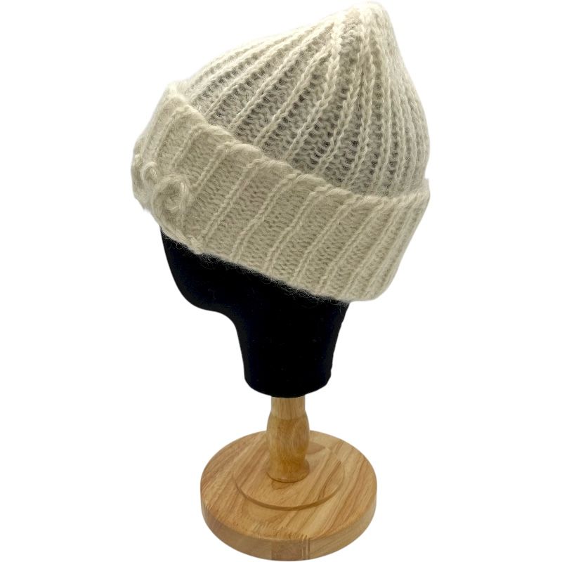 ロゴニットキャップ アイボリー