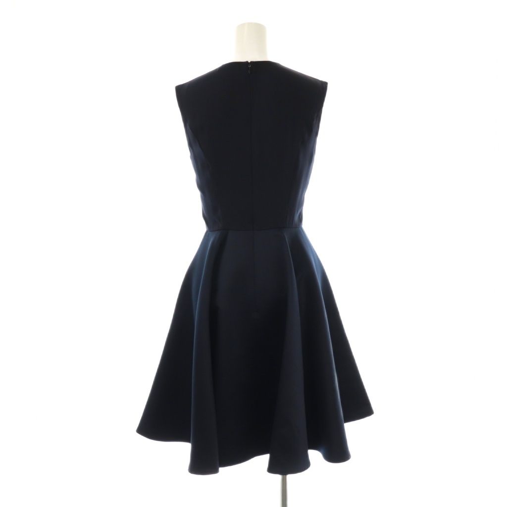 ヨーコチャン YOKO CHAN ワンピース ミニ ノースリーブ 36 紺 ネイビー AT OS SH