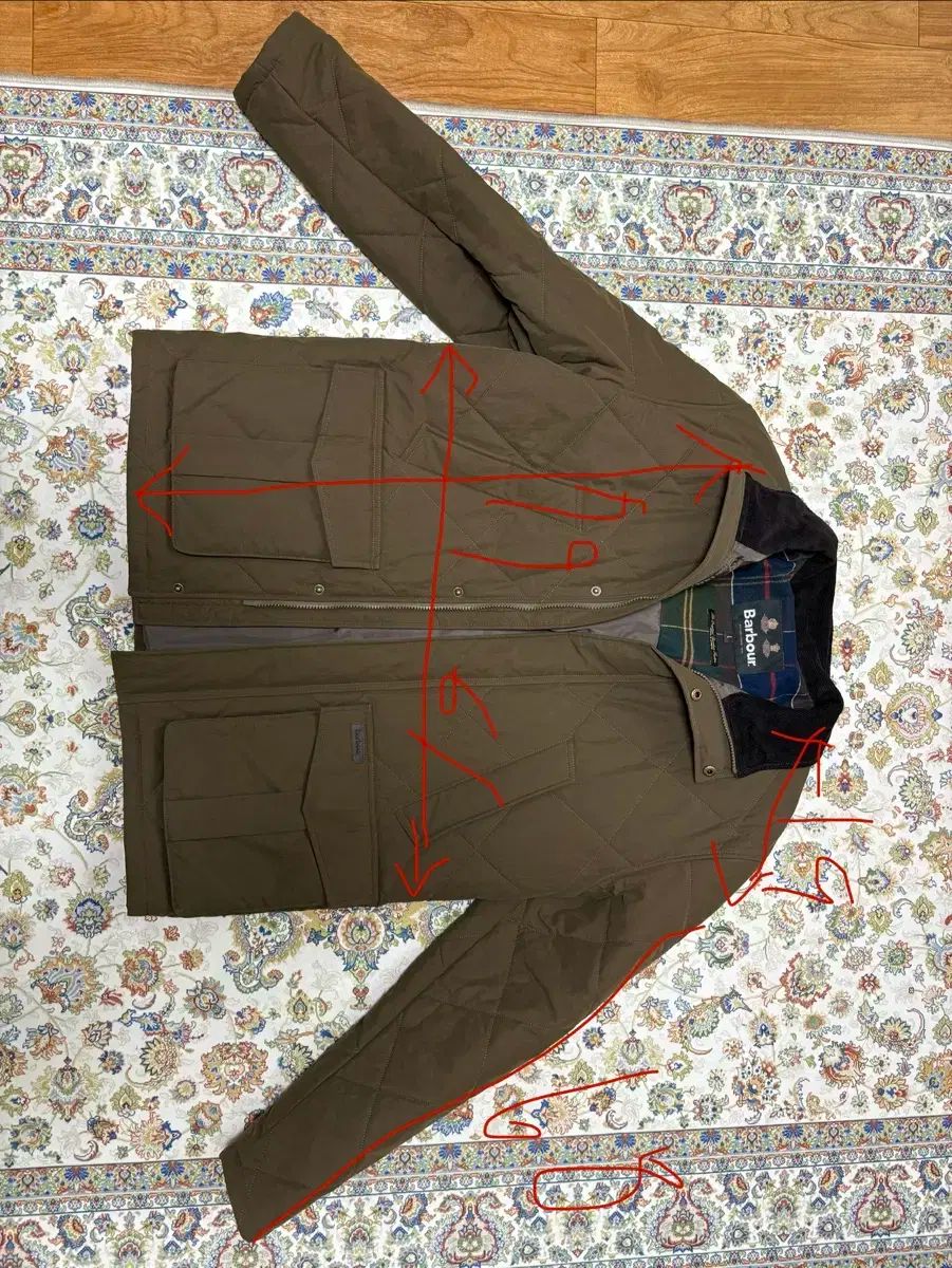 バブアー BARBOUR ロックウッド キルト ジャケット ブラウン