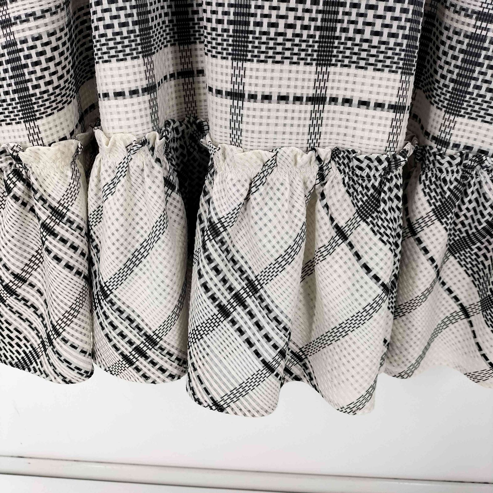  ユーズドフルギ 古着 Ruimeme block tile check gather dress レディース その他 ワンピース