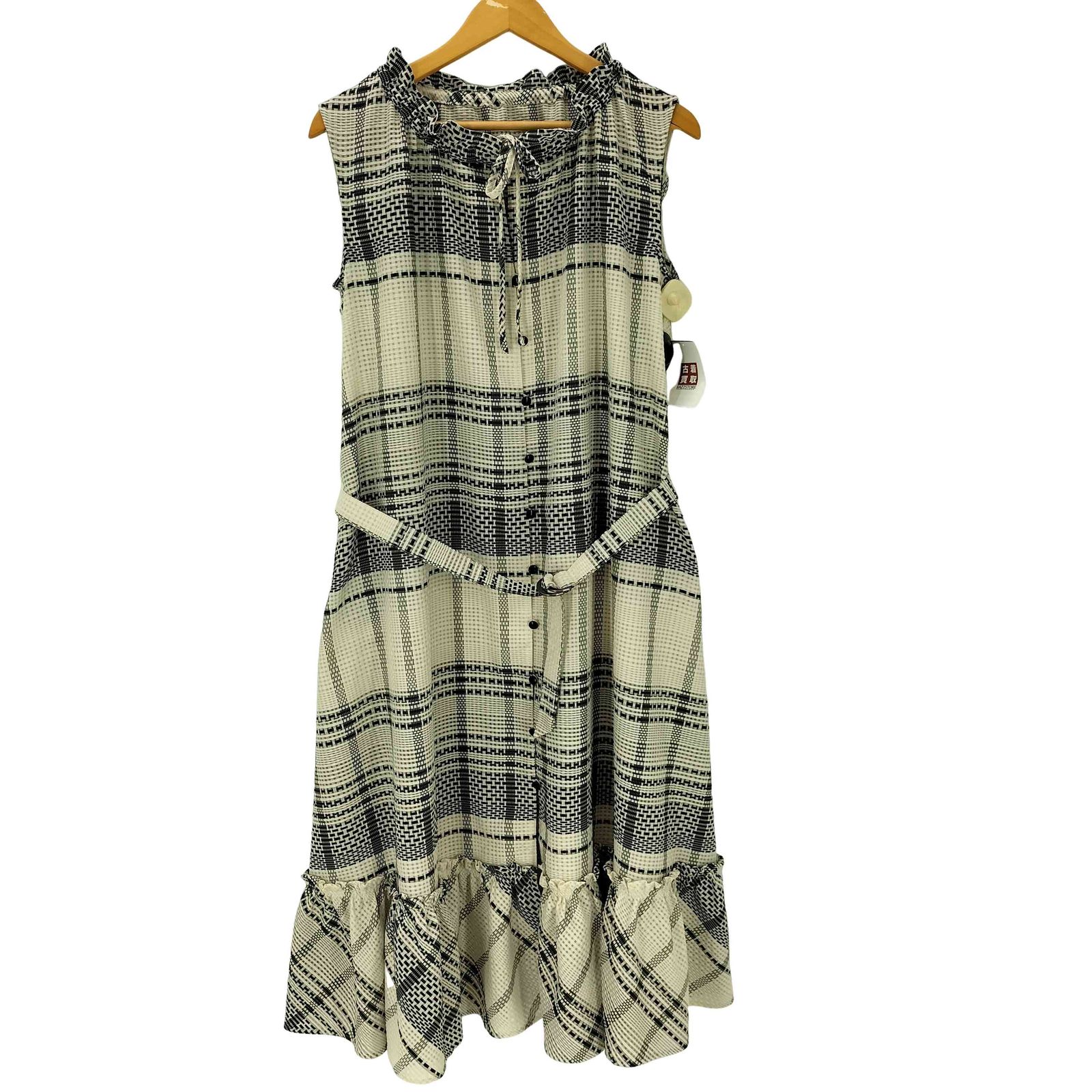 ユーズドフルギ 古着 Ruimeme block tile check gather dress レディース