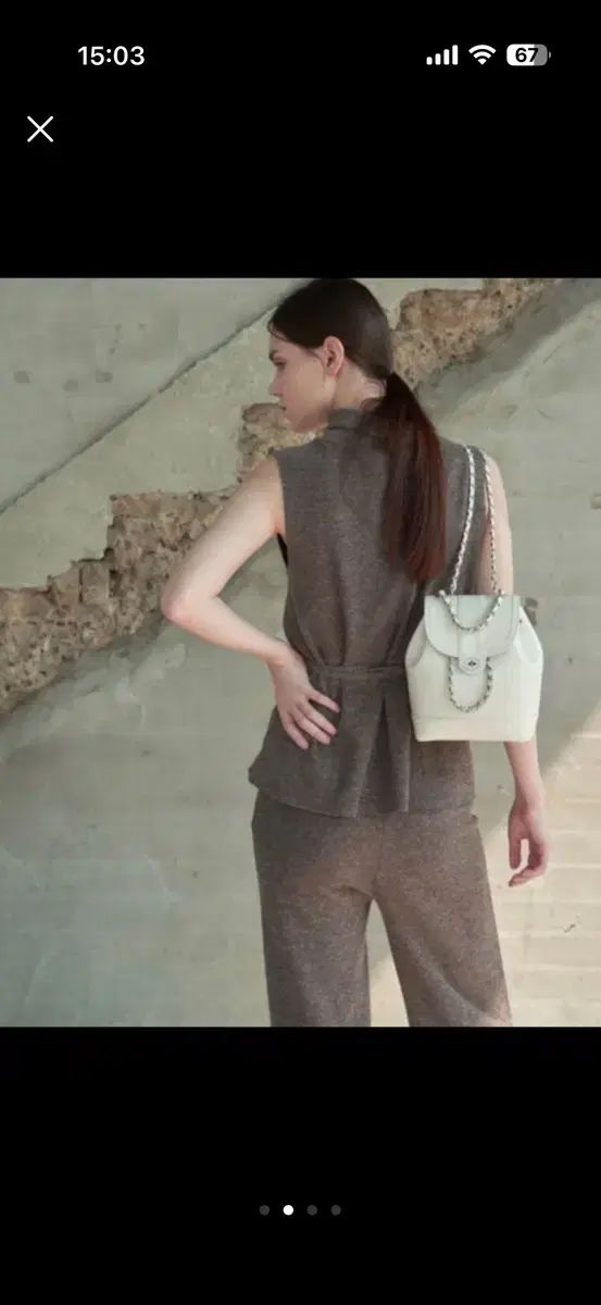 Cardinal Red 下 woo!ah! ウア バッグ 白