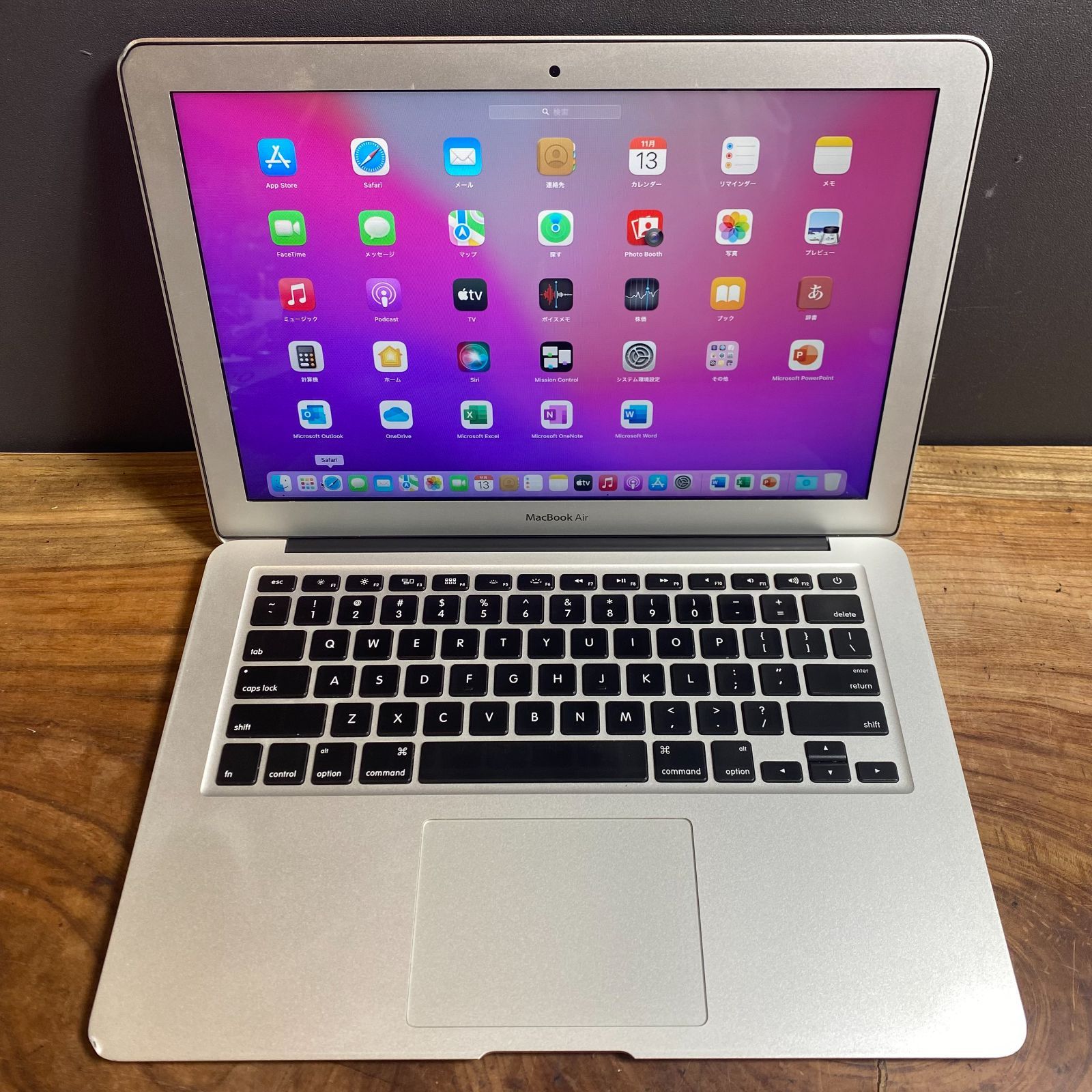 Apple MacBook Air 13 inch 2015 Core i 5 1.6 GHz メモリ4 GB Office 2021 593