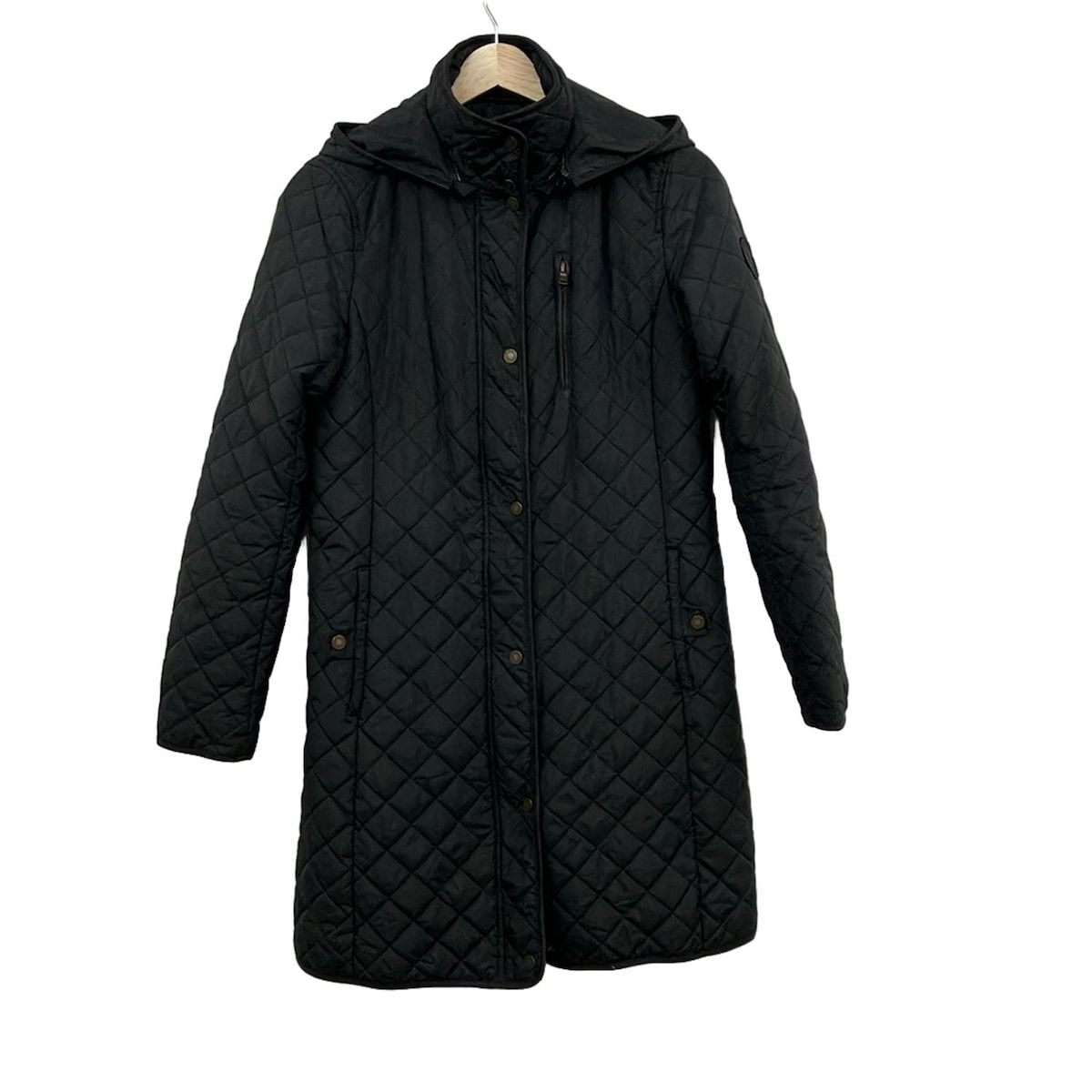 RalphLauren ラルフローレン コート サイズXS レディース - 黒 長袖 ジップアップ キルティング 中綿 春 秋