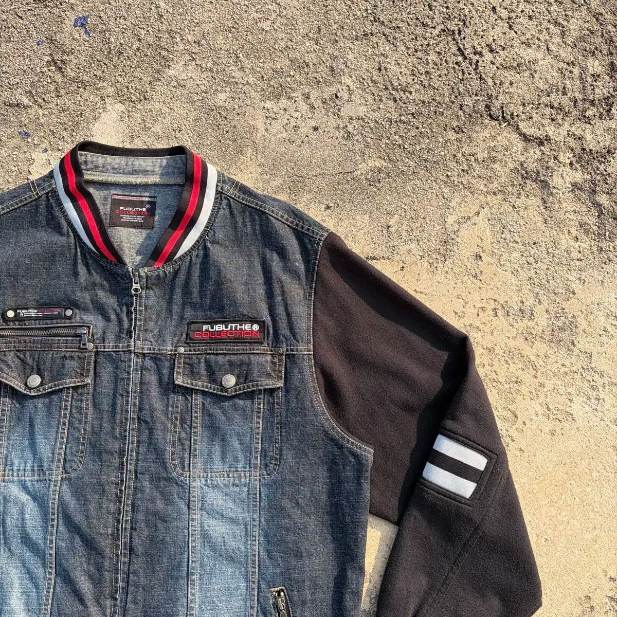 00s FUBU フブ ヴィンテージ スクール デニムジャケット XL