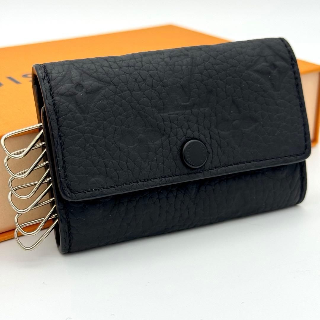 LOUIS VUITTON ルイヴィトン ミュルティクレ6 モノグラム ブラック 黒 ノワール トリヨンレザー 6連 キーケース RFID ICチップ ICタグ