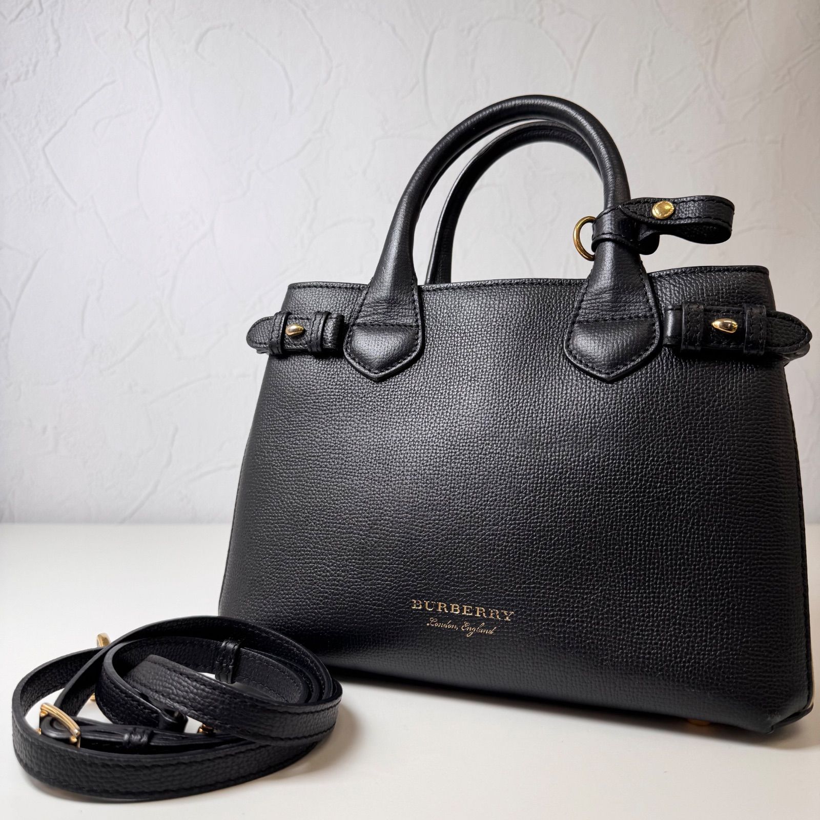 ✨Cランク BURBERRY バーバリー スモールバナー 2way ショルダー