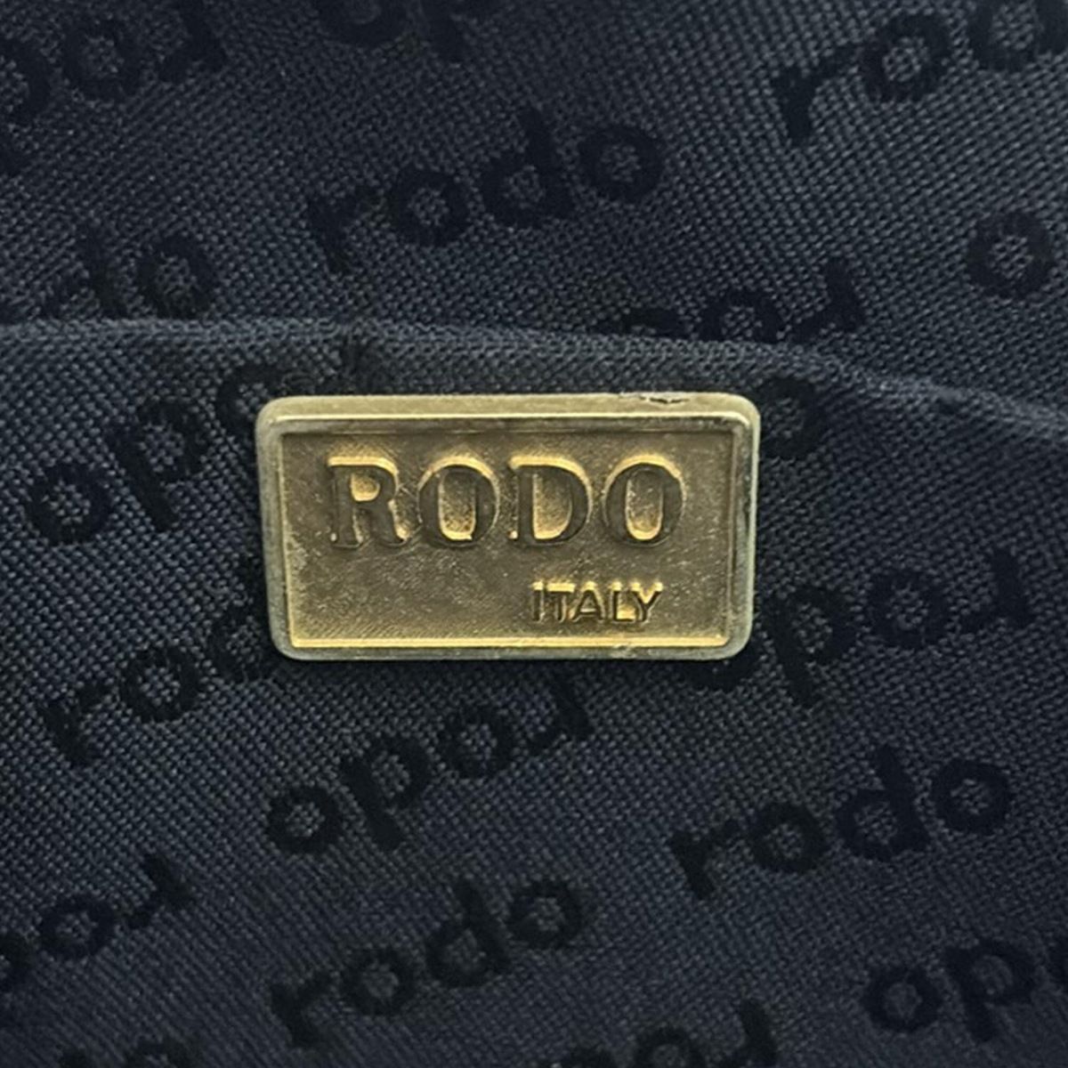 RODO(ロド) ショルダーバッグ美品 - 黒×ゴールド×シルバー ライン