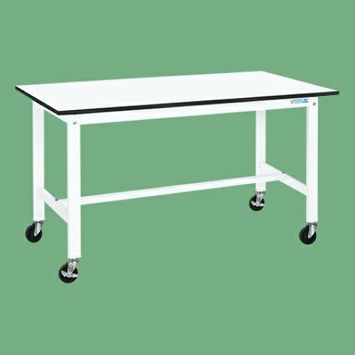 5営業日で発送 サカエ 軽量作業台KKタイプ パールホワイト キャスター付 1500×600×840mm KK-58LUB2W 2228436