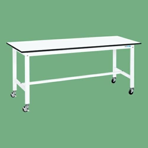 5営業日で発送 サカエ 軽量作業台KKタイプ パールホワイト キャスター付 1800×750×810mm KK-69LB1W 2228431