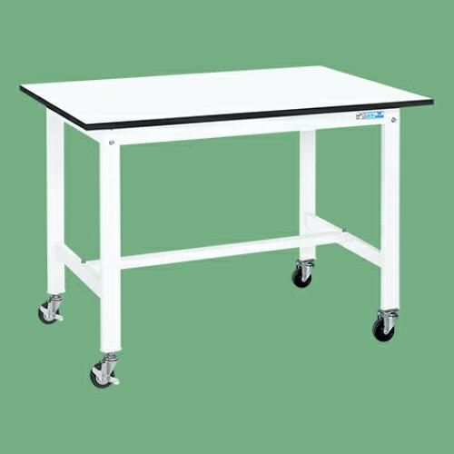 5営業日で発送 サカエ 軽量作業台KKタイプ パールホワイト キャスター付 1200×750×810mm KK-49LB1W 2228427
