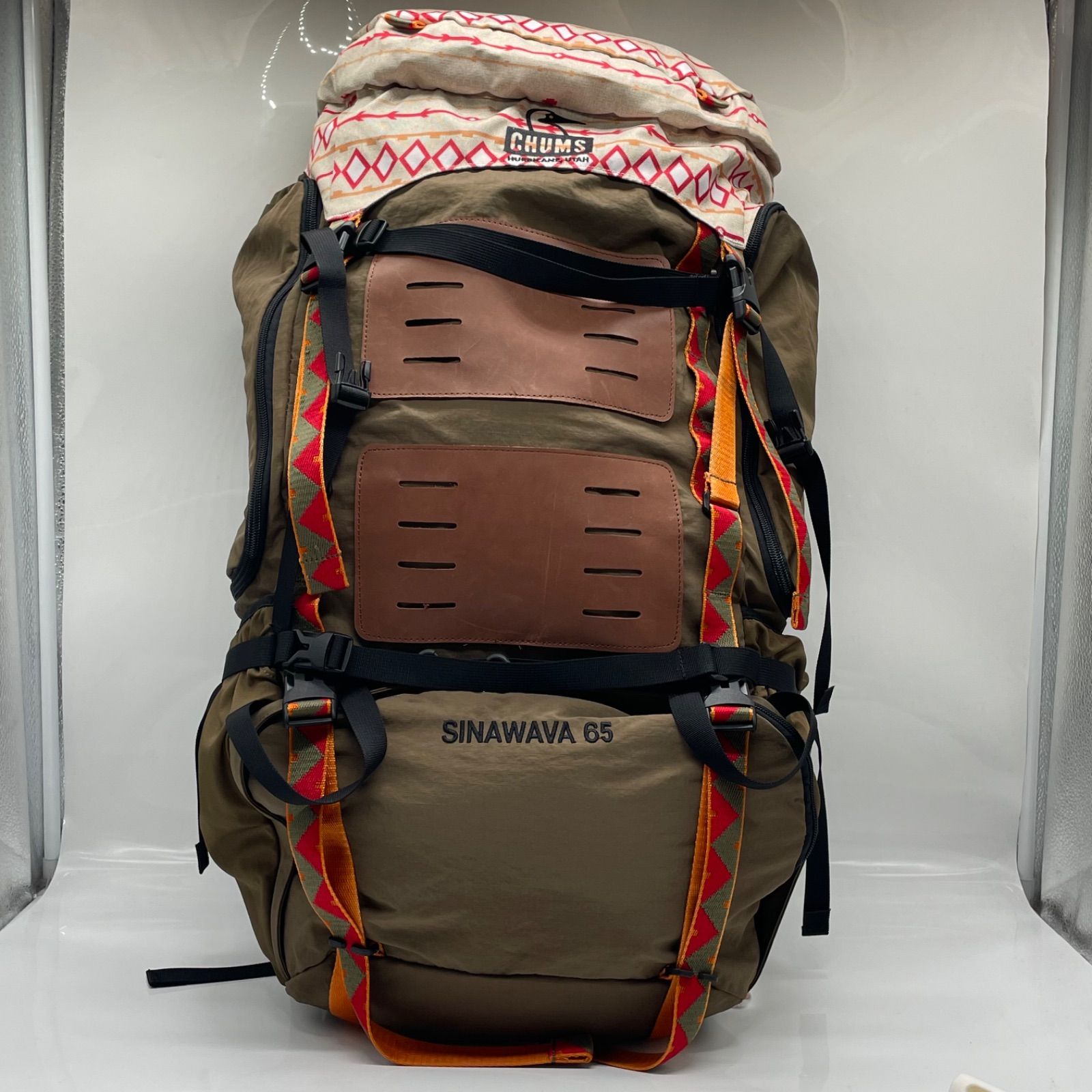 BN5503 CHUMS チャムス Sinawava 65 シナワバ リュック カバー付き ブラウン系 アウトドア 登山