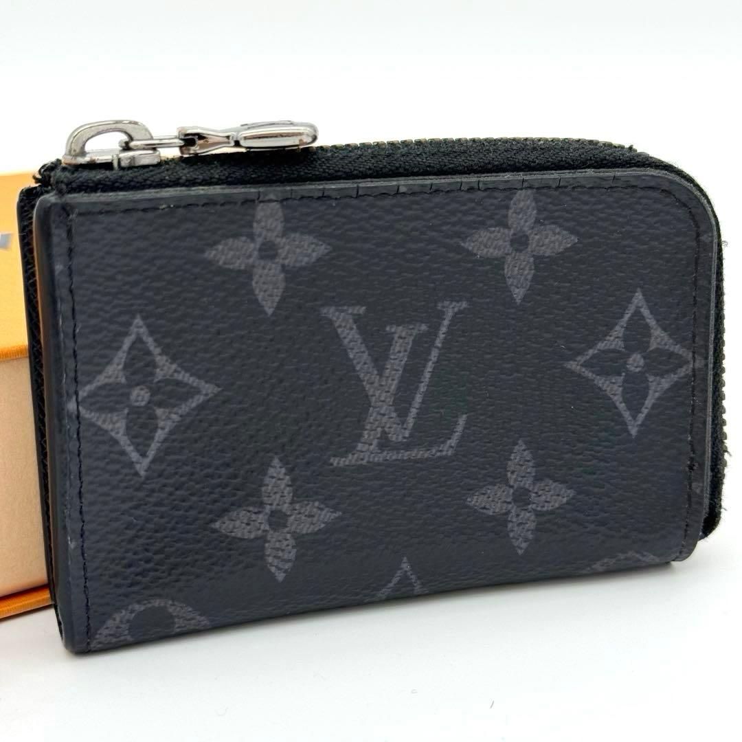 LOUIS VUITTON ルイヴィトン ポルトモネ ジュール モノグラム エクリプス コインケース 財布 小銭入れ グレー L字ファスナー