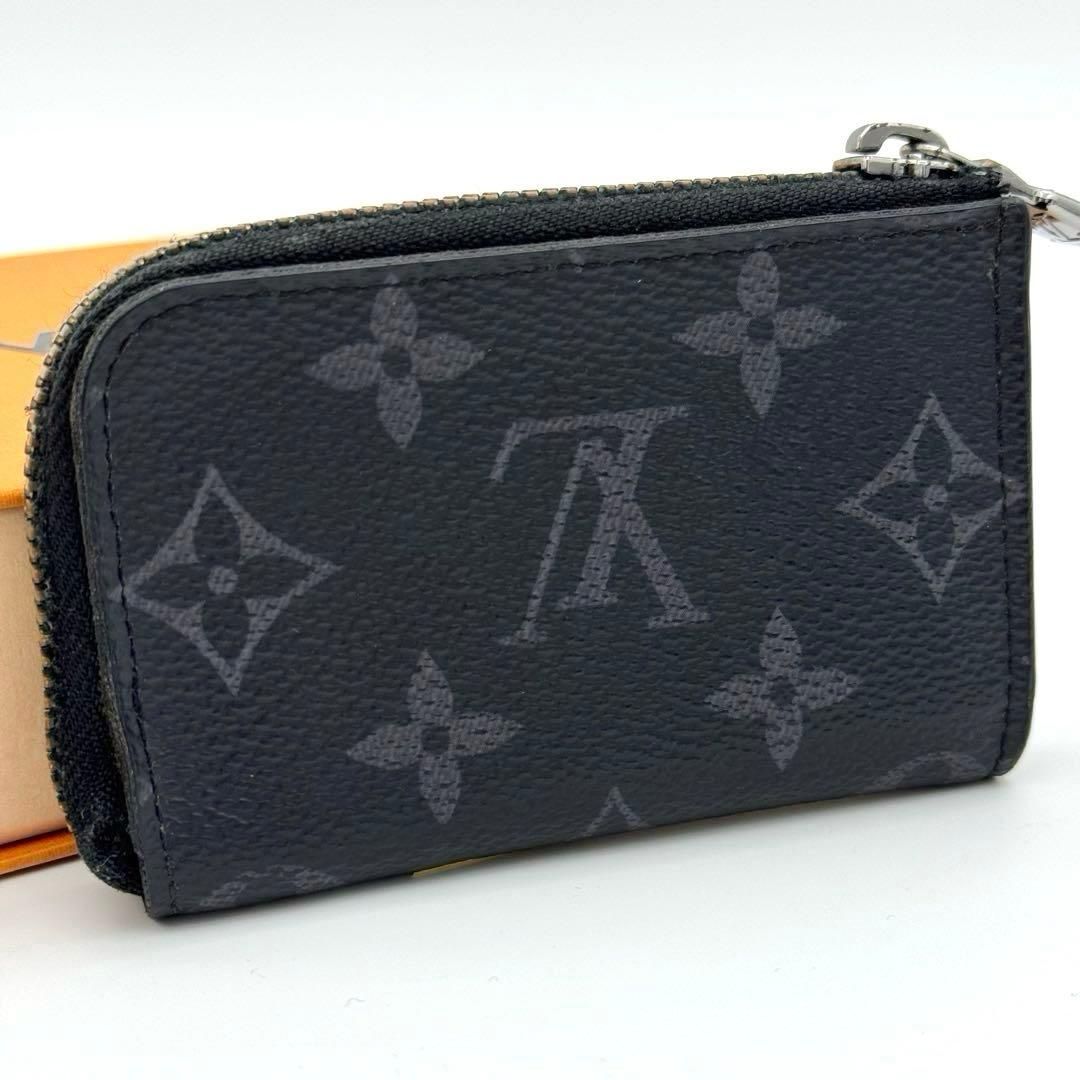 LOUIS VUITTON ルイヴィトン ポルトモネ ジュール モノグラム エクリプス コインケース 財布 小銭入れ グレー L字ファスナー