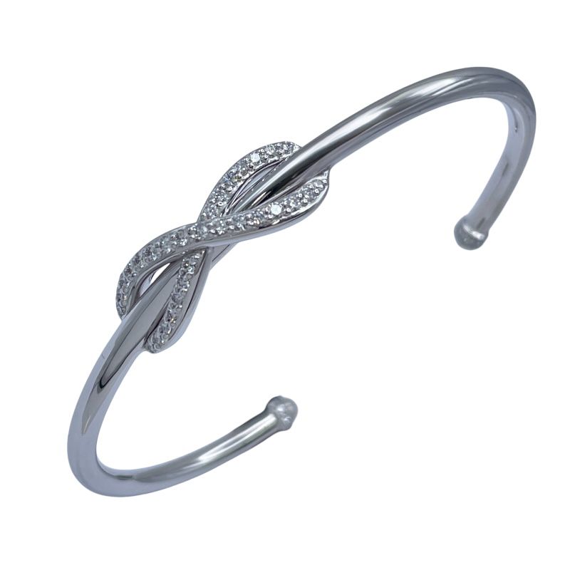 ティファニー TIFFANY＆CO インフィニティブレスレット ホワイトゴールド Au 750 ジュエリー