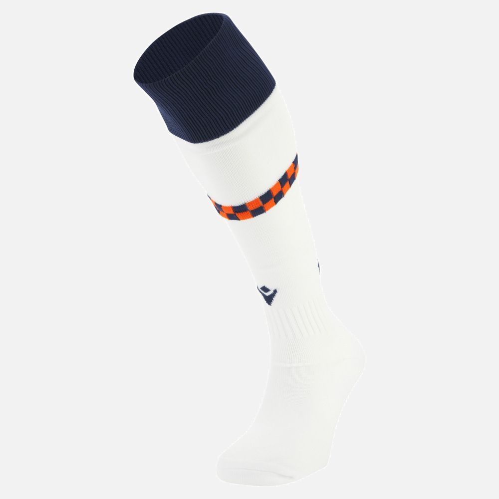 マクロン ラグビー エディンバラ 2025 2026 アウェイ ソックス 靴下 白 ホワイト 公式モデル 日本未発売