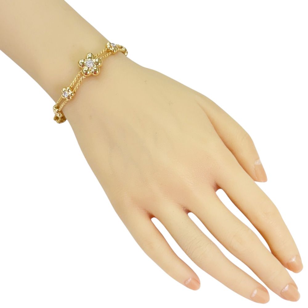 ポンテヴェキオ ブレスレット 18金 K18イエローゴールド ダイヤモンド