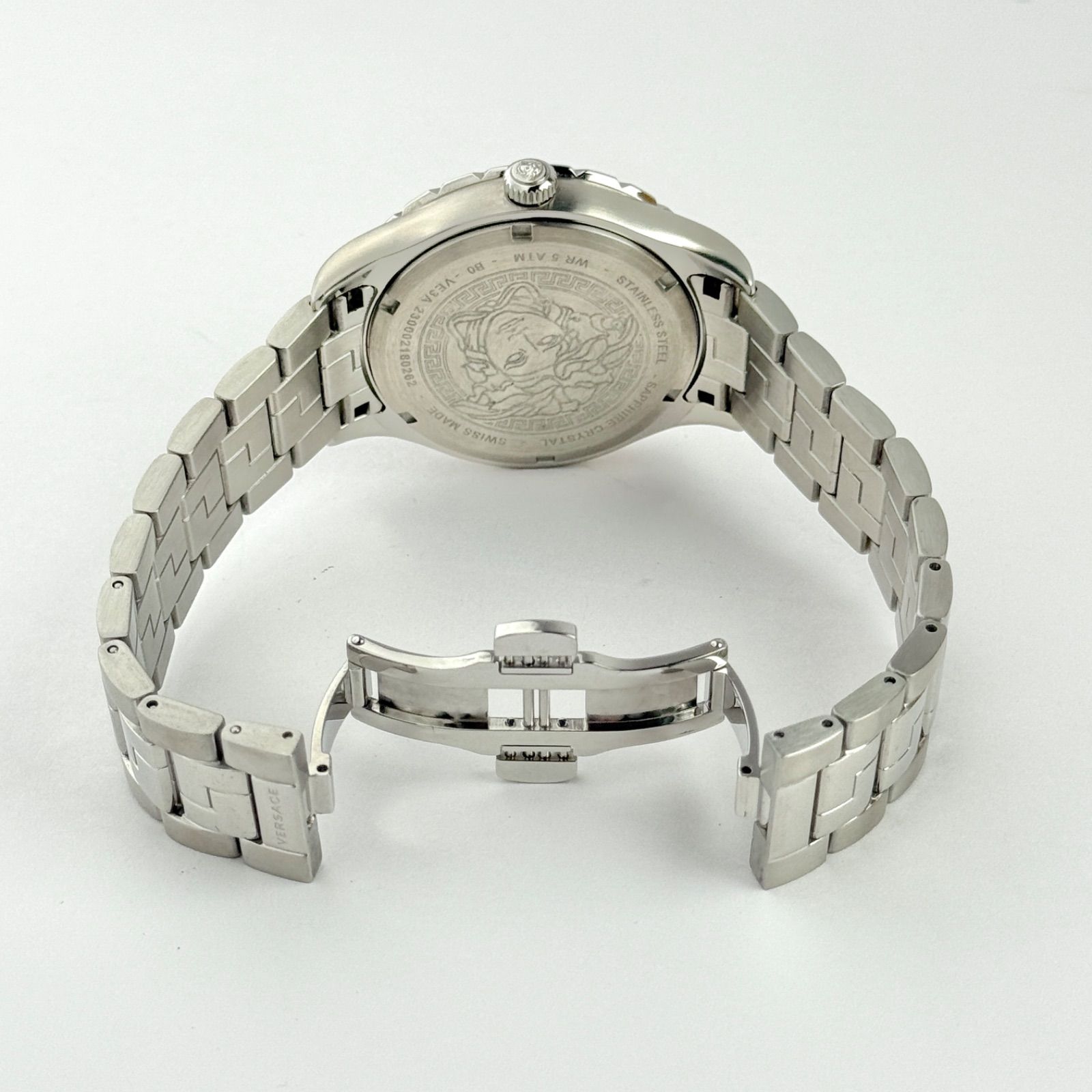 美品】ヴェルサーチ ヘレニウム メデューサ 新品電池 メンズ 腕時計