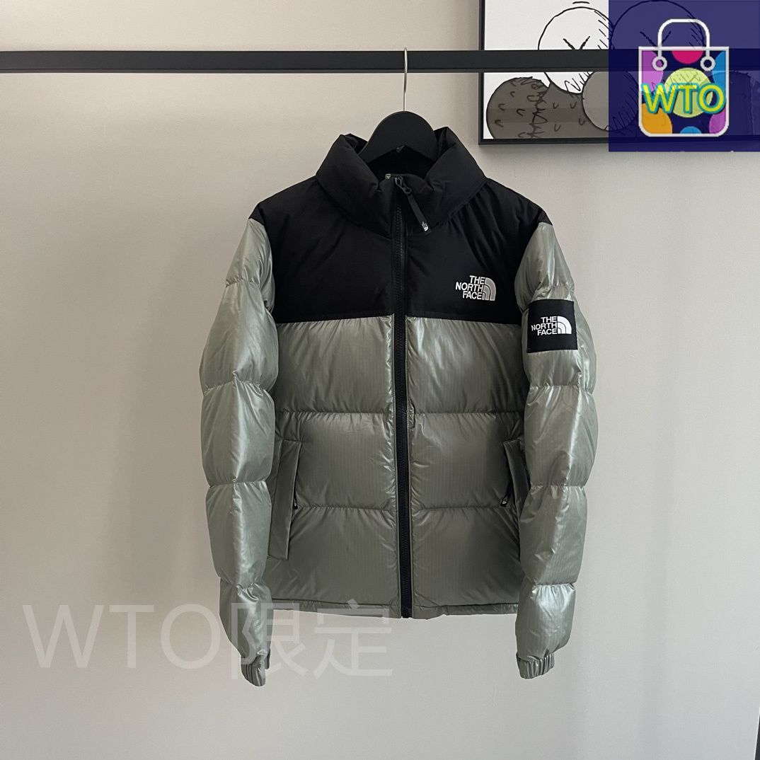 今日 The North Face ザ ノース フェイス ナプツェ クラシック ダウンジャケット 大格子柄 90 ホワイトダックダウン充填ダウンジャケット アウター トップス