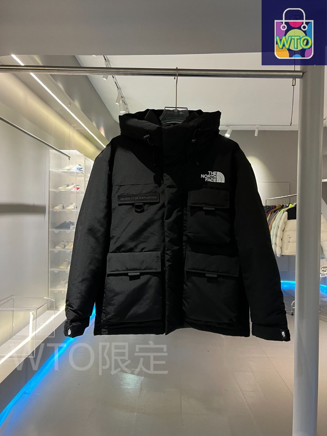 今日 The North Face ザ ノース フェイス 多ポケットワーカーズフード付きダウンジャケット 80 白鵝絨充填 防水保温ダウンジャケット アウター トップス