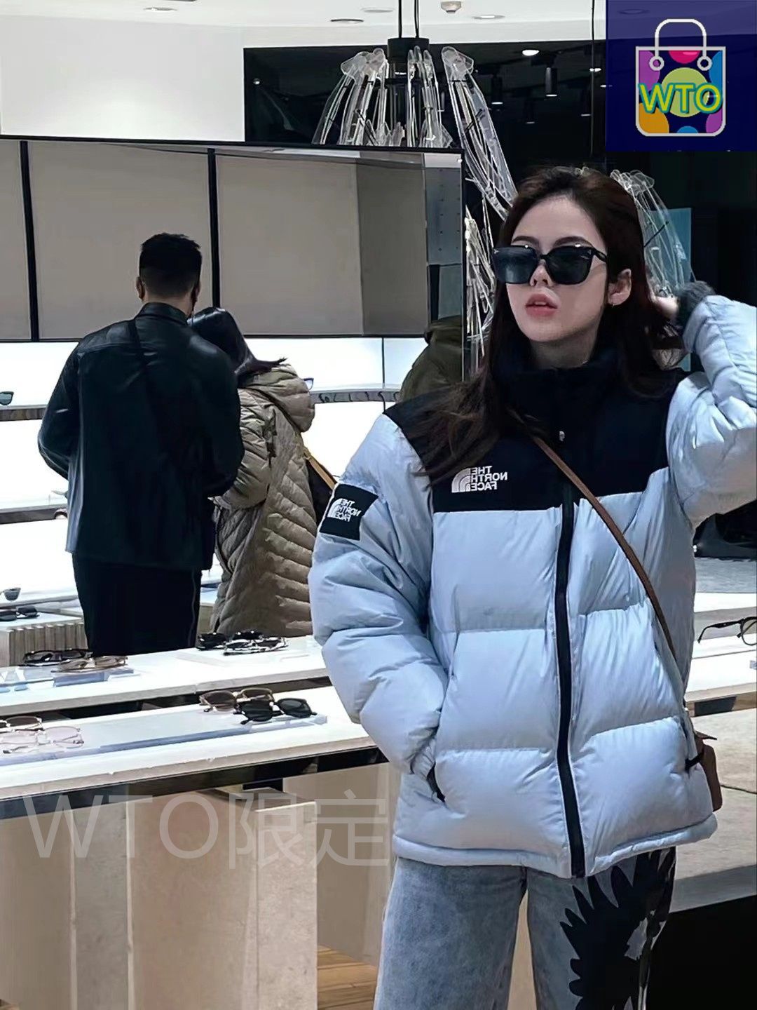 今日 The North Face ザ ノース フェイス ナプツェ シリーズ 光沢柄格子デザイン 高保温性ダウンジャケット アウター トップス