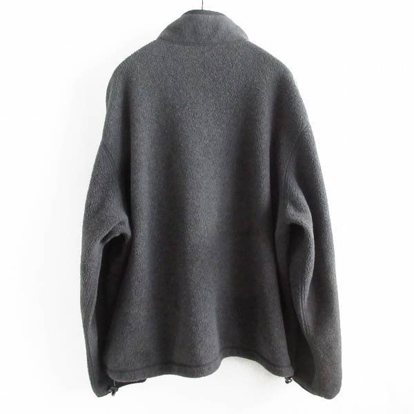 90s ポロ ラルフローレン フリース ブルゾン ブラック×グレー M USA製 90s セール USA製 POLO SPORT ラルフローレン フリース ジャケット