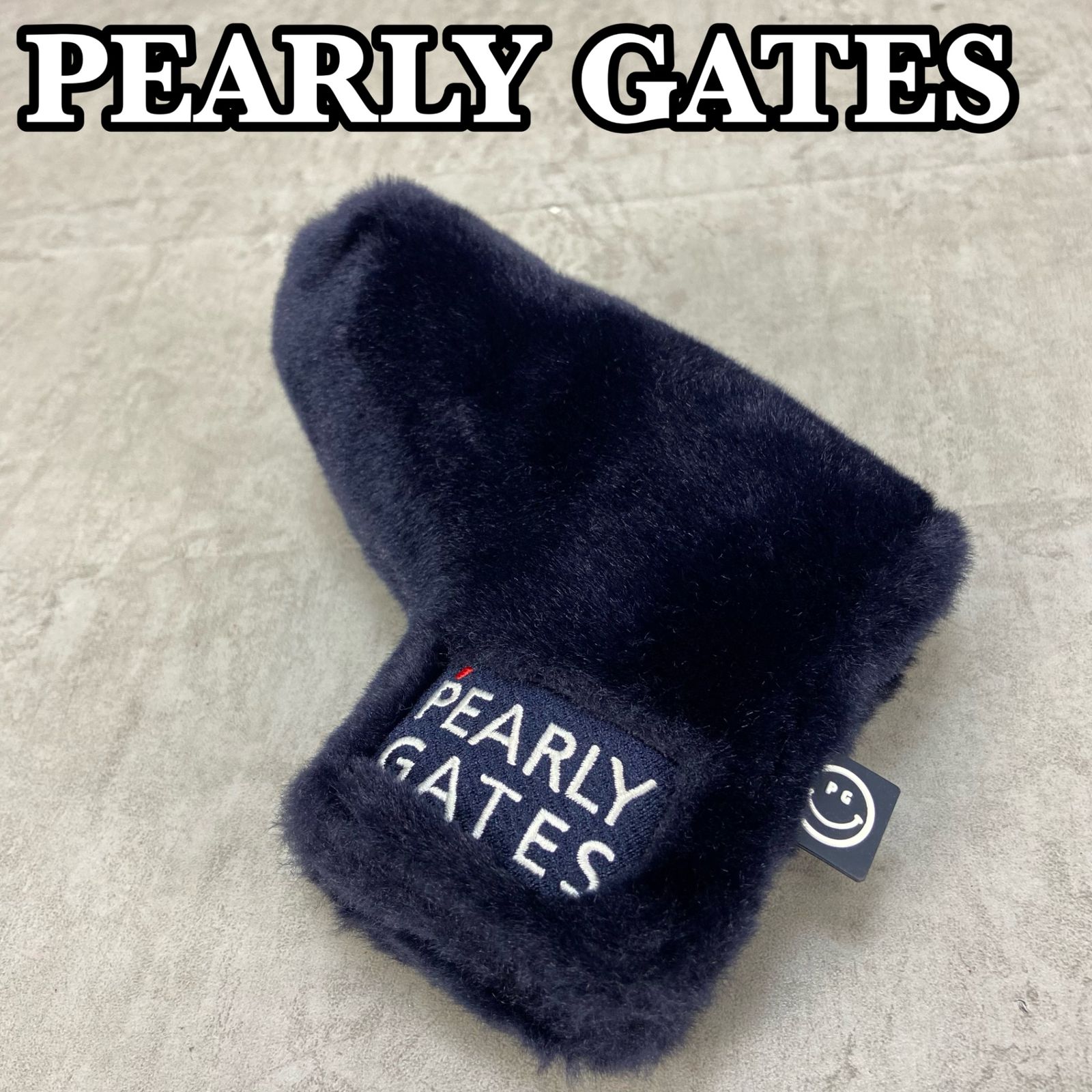 パーリーゲイツ ゴルフクラブ用ヘッドカバー パター ピン型 ネイビー