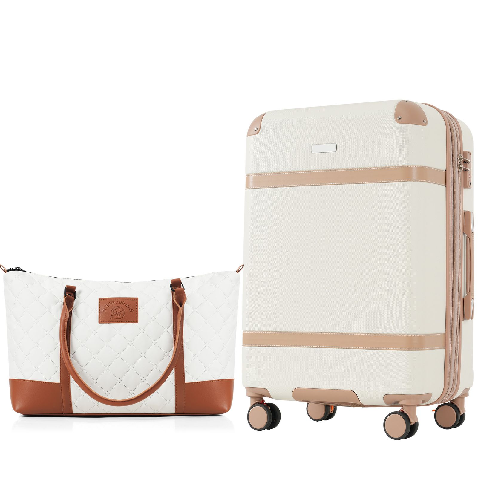 スーツケース Lサイズ トートバッグ ハンドバッグ レディース バッグ 手提げ 大容量 キャリーケース キャリーバッグ ストッパー付き 容量拡張機能 フック式底足 TSAロック搭載 7日 14日用 大型 suitcase