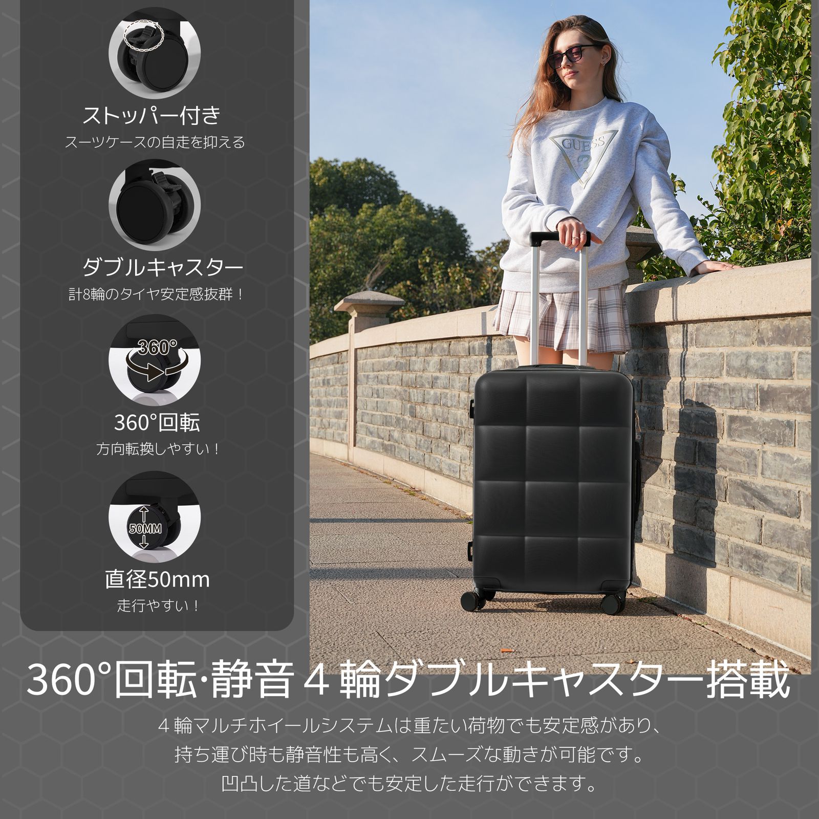 スーツケース Sサイズ キャリーバッグ キャリーケース Sサイズ 小型 超