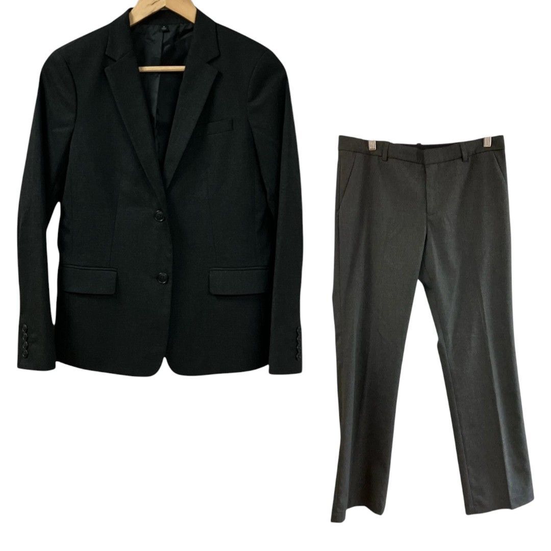UNIQLO ユニクロ ストレッチセットアップ 211-128595 221-128863 灰色