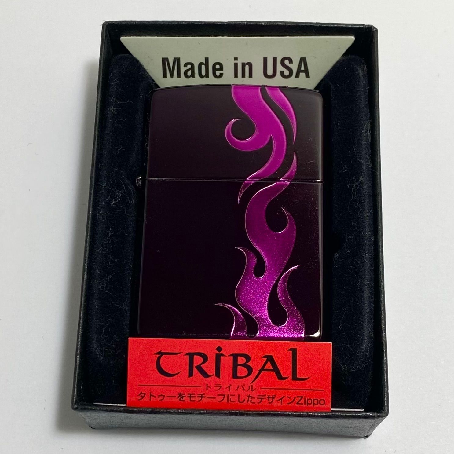 ZIPPO ジッポー ライター トライバル VIOLET KILLER タトゥー 5面加工 2 BK TRV 8