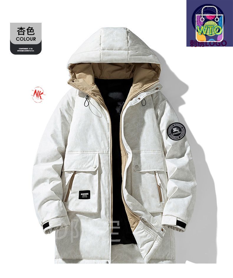 今日 Burberry バーバリー白鳥ダウンジャケットシリーズ 万針刺繍ロゴ 高保温性ダウンジャケット アウター トップス