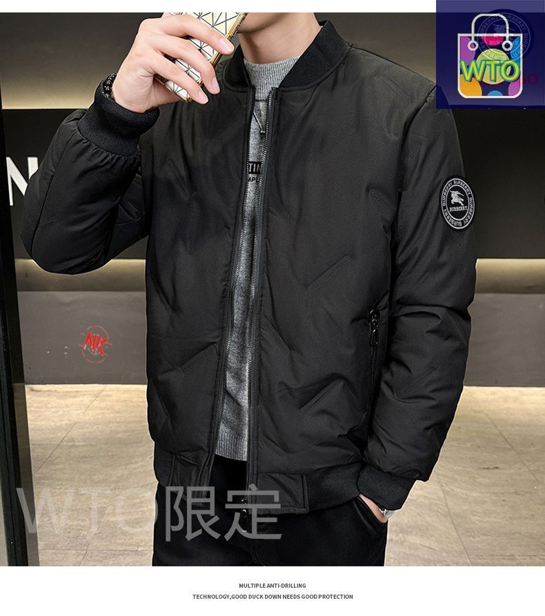 今日 Burberry バーバリー 白鳥ダウンジャケットシリーズ 90 白鳥ダウン充填 万針刺繍ロゴダウンジャケット アウター トップス