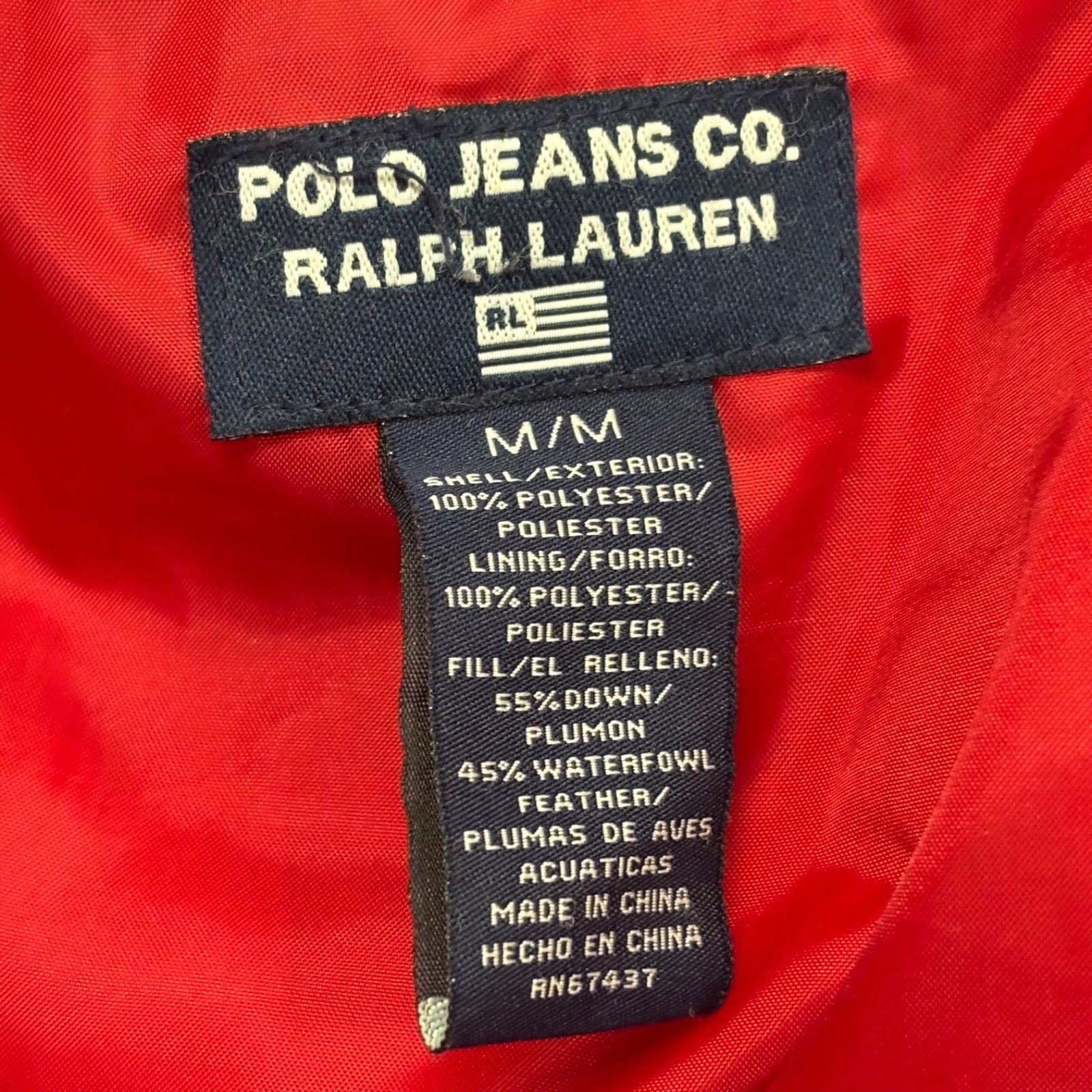 ダウンジャケット RALPH LAUREN POLO JEANS ラルフローレン ネイビー 